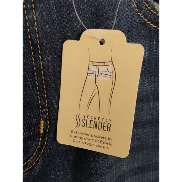 St. John's Bay Bootcut Secretly Slender Medium Wash Mid-Rise Jeans 8P NWT - Picture 4 of 8